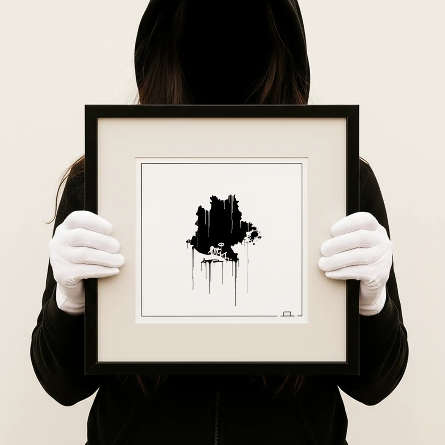 0711 Landkarte Kunstdruck Stuttgart