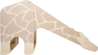 Bezaubernde Kleinkindrutsche aus hochwertigem Holz, liebevoll als Giraffe gestaltet. Mit langem Hals als Rutschfläche – das perfekte Indoor-Spielzeug für kleine Abenteurer!.