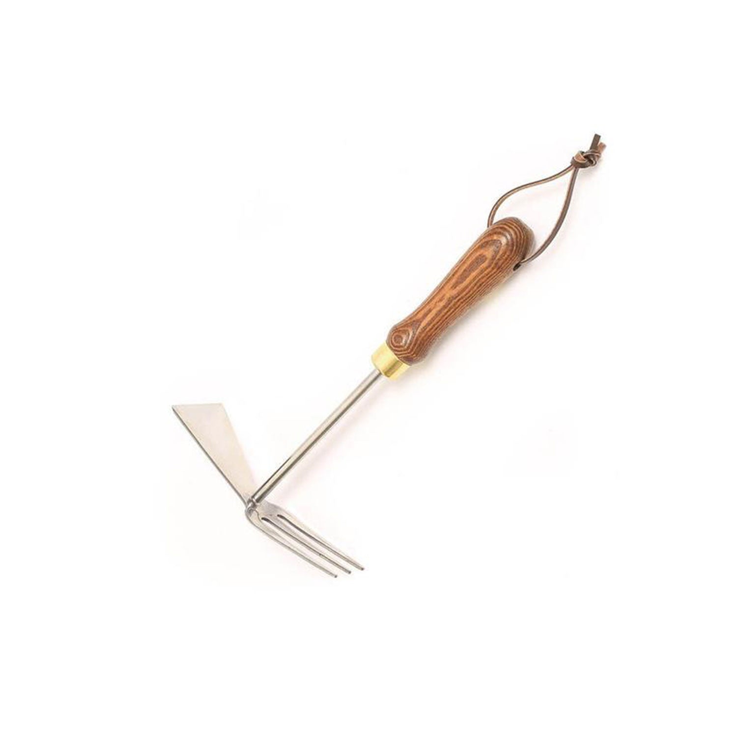 Gartengeschenkset "Klassik" mit Holzgriff, Gabel und flacher Klinge.