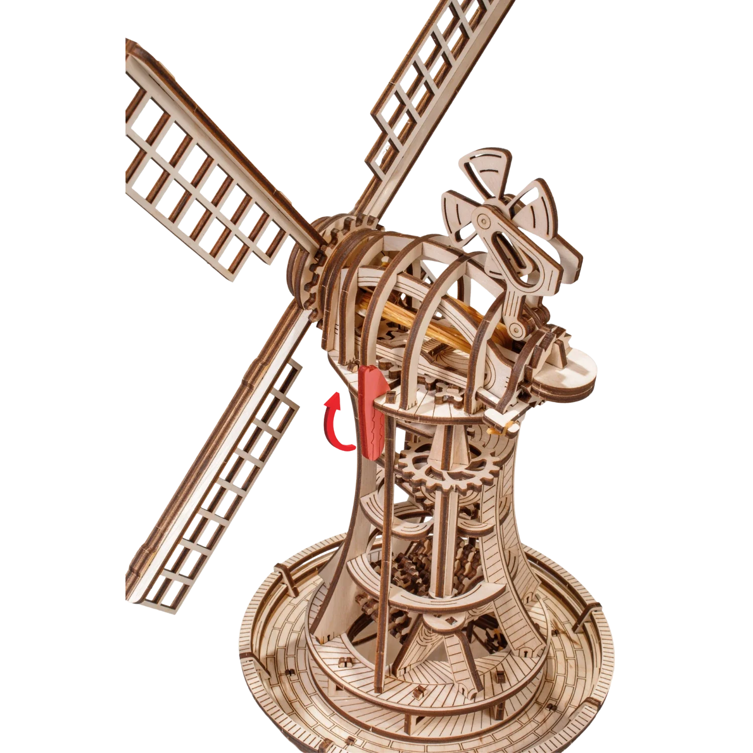3D Holzpuzzle – Mechanische Windmühle