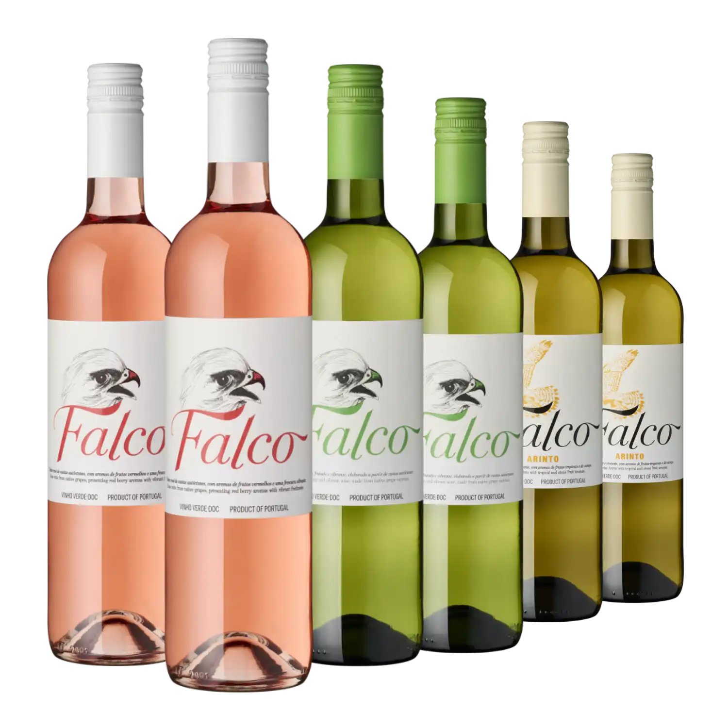 Blühendes Portugal in sechs Flaschen: Rosé, Vinho Verde und Weißweine.