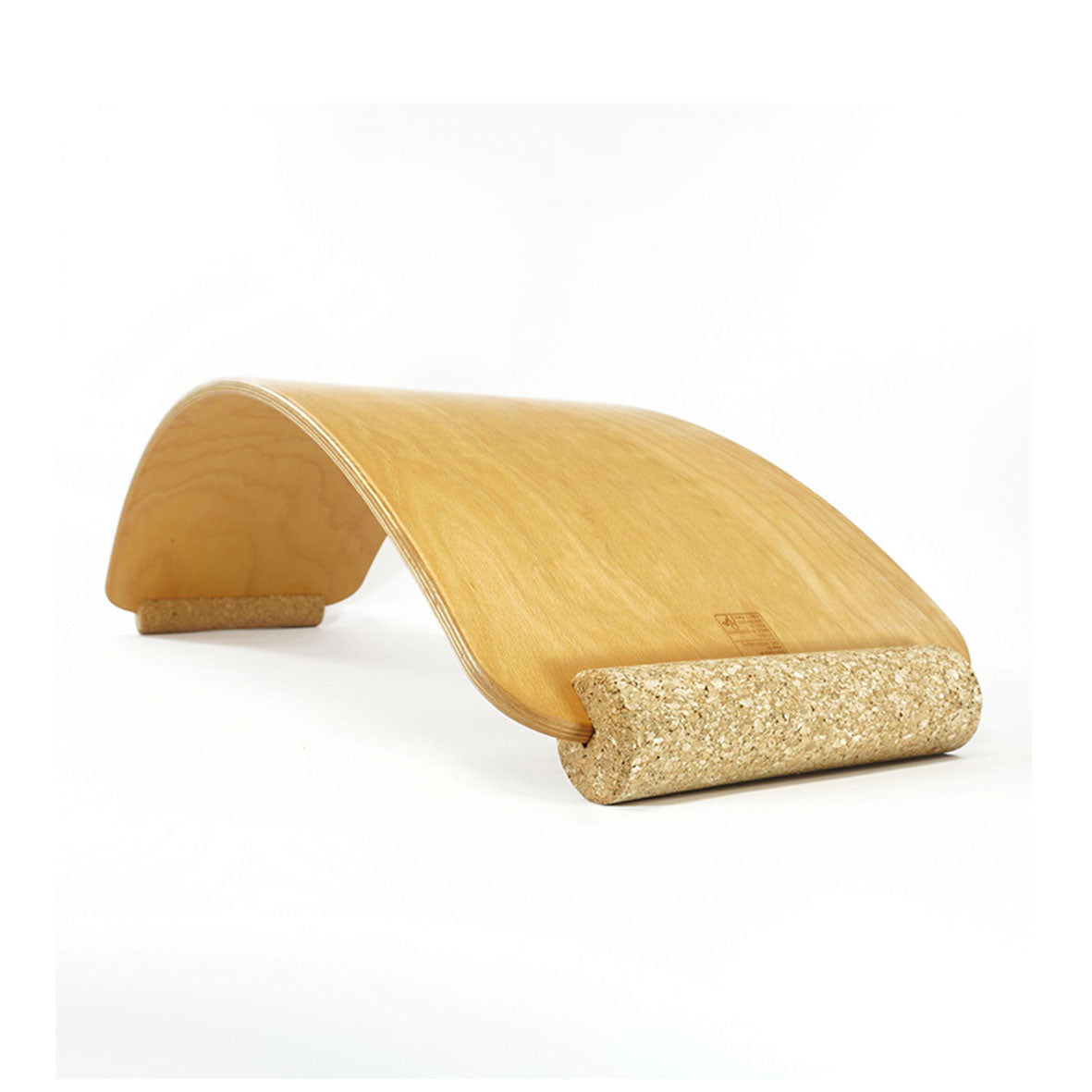Korkrollen für Balanceboard, seitlich auf das.Brett als Handgriffe aufgesteckt