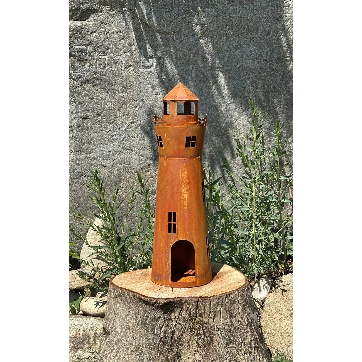 Edelrost Leuchtturm 600