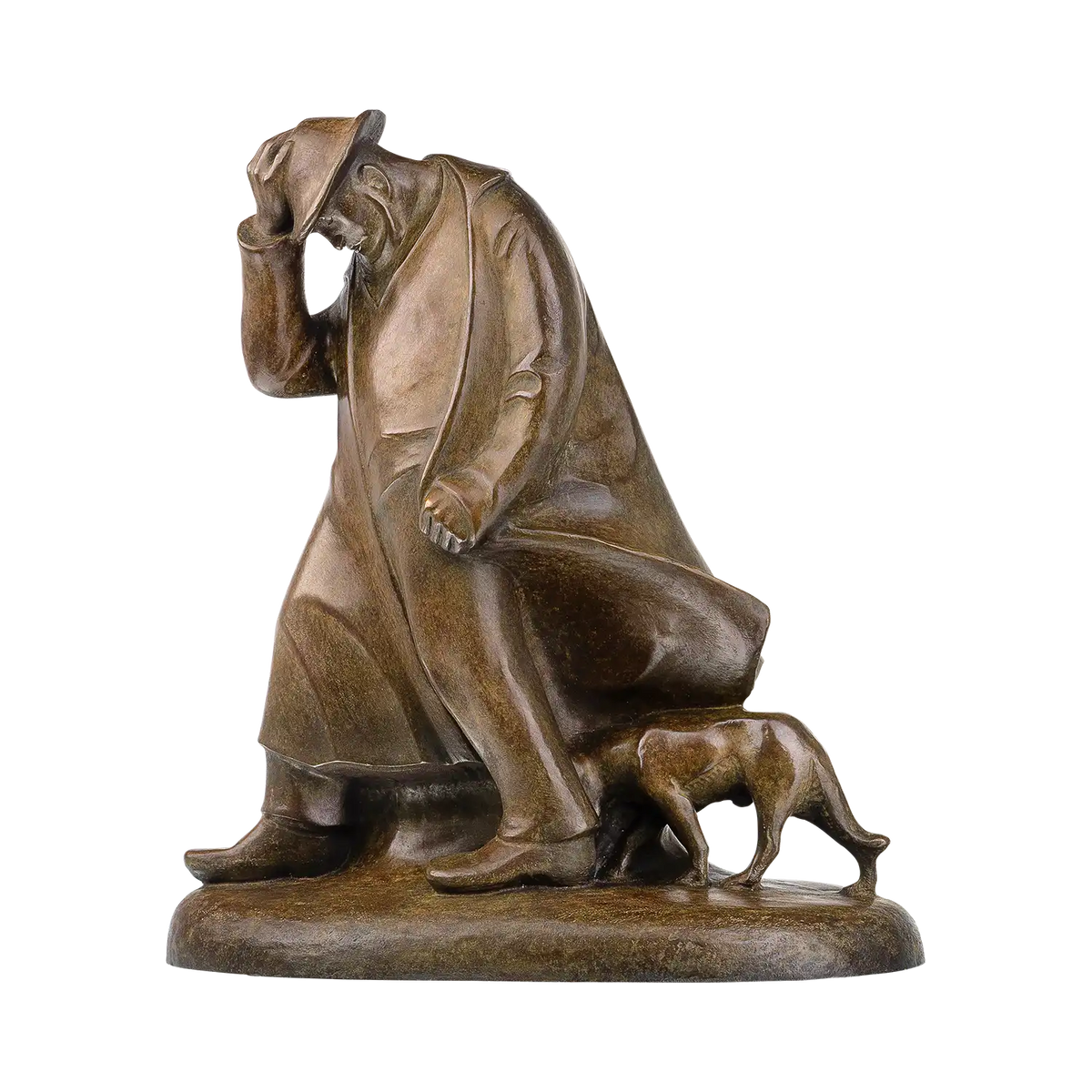 Skulptur 'Schäfer im Sturm' (1908) – Reduktion in Bronze