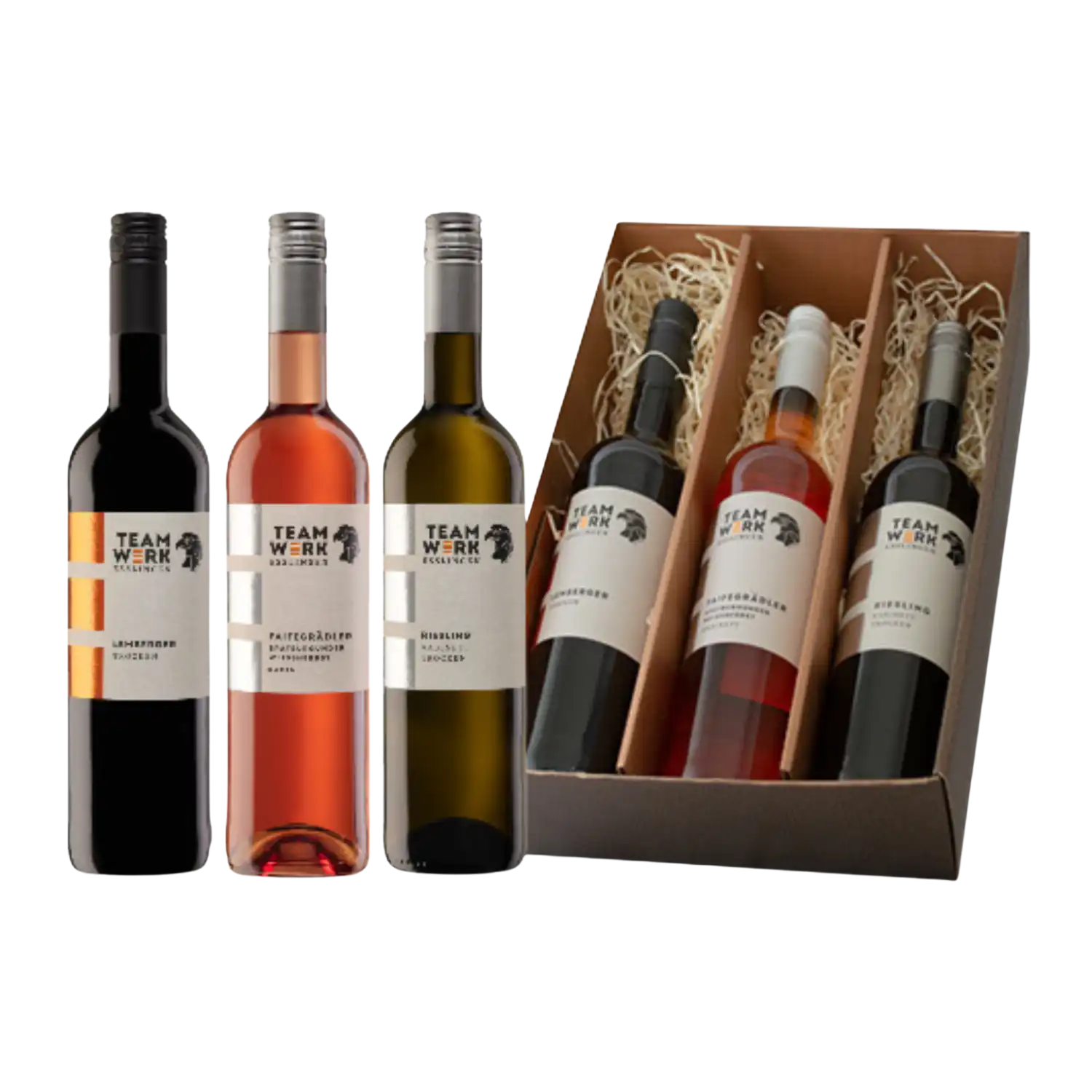 Esslinger Trio: Drei Württemberger Weine in einem Geschenkkarton.