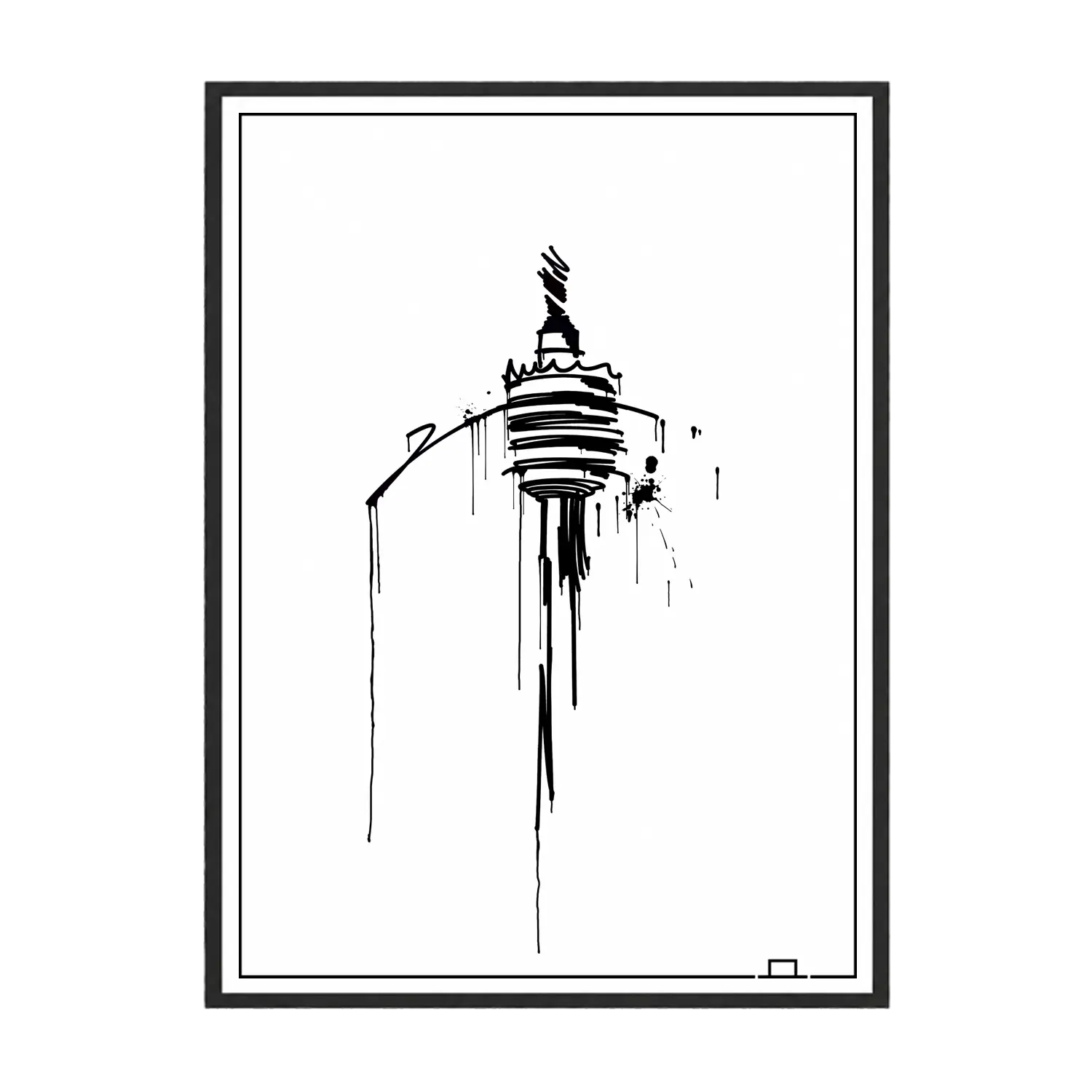 Fernsehturm Stuttgart Kunstdruck