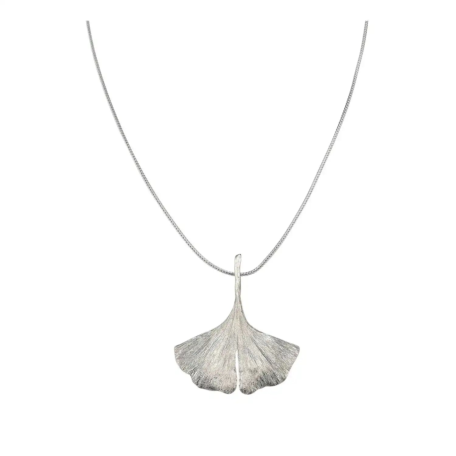 Ginkgo-Collier in 925er-Sterlingsilber