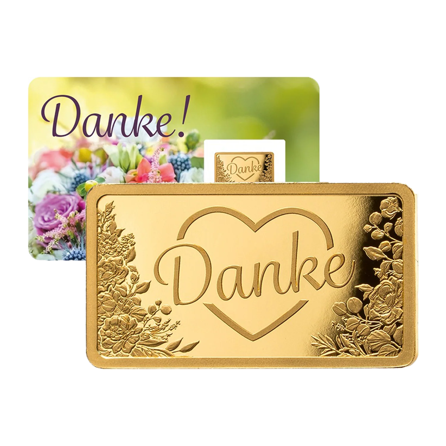 Goldbarren Danke