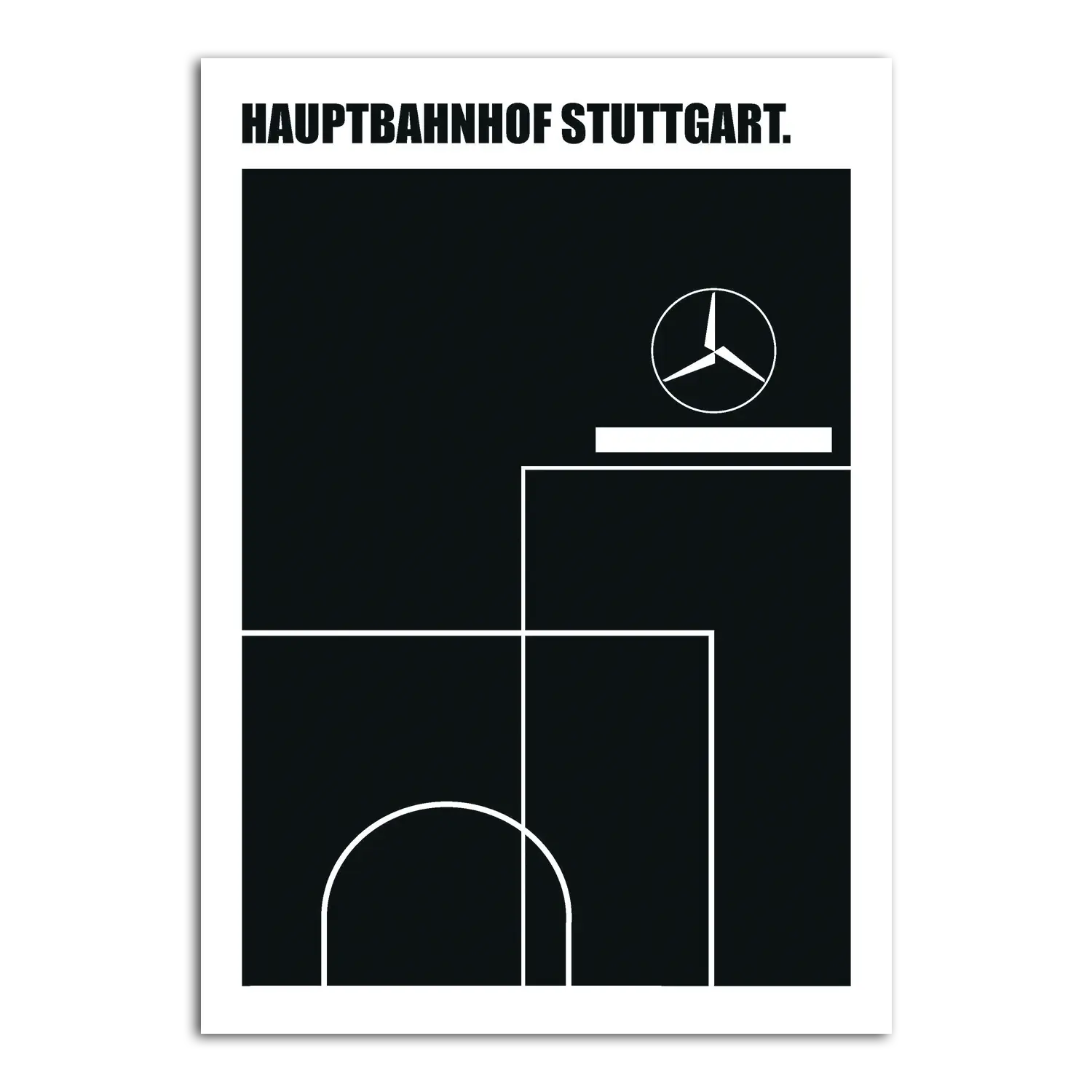 Wandbild "Hauptbahnhof Stuttgart"