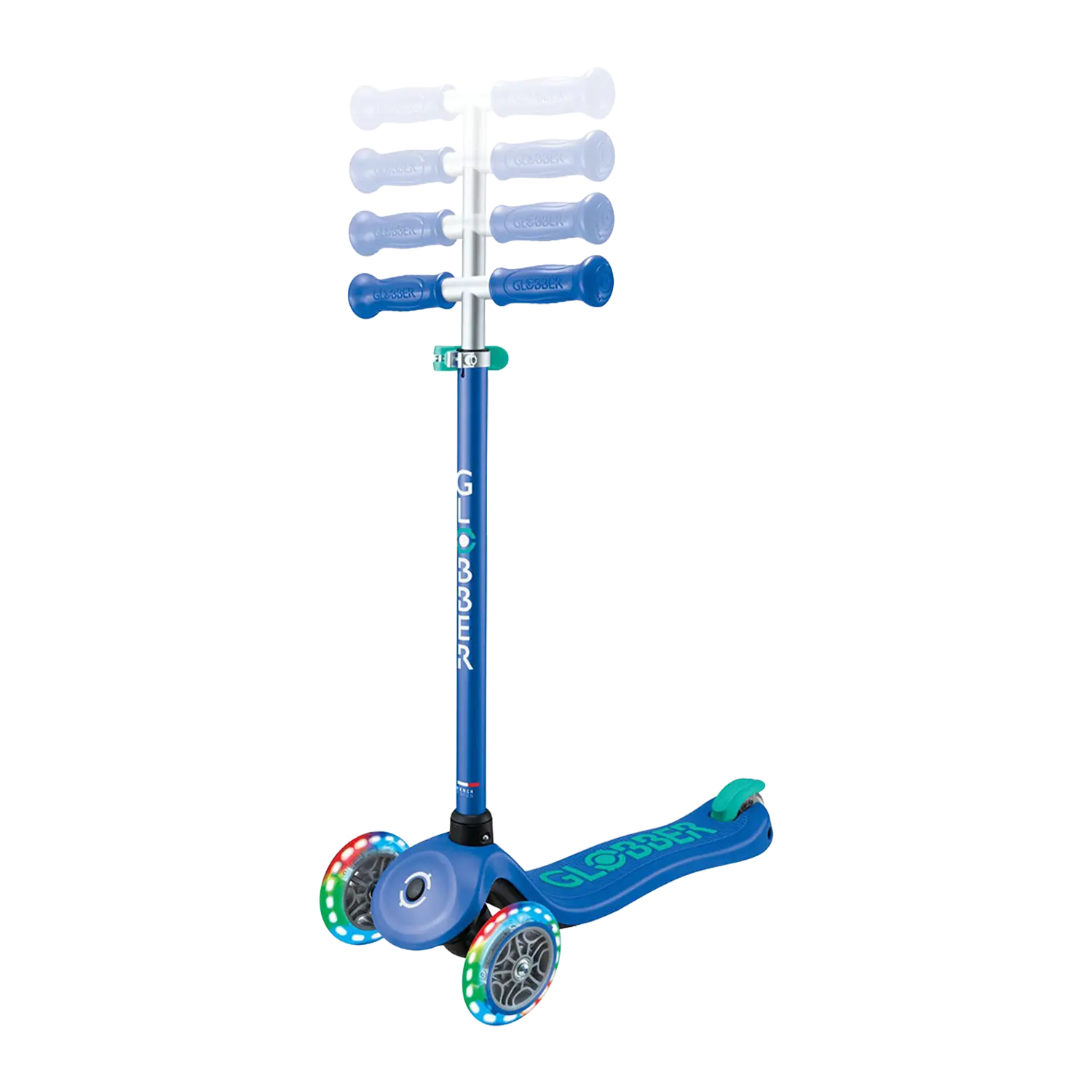 Blauer Globber Kinderscooter mit höhenverstellbarem Lenker