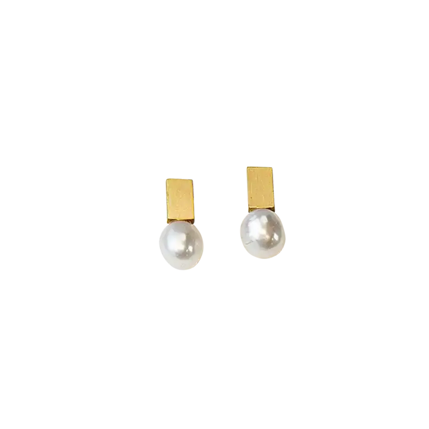 Ohrstecker Mother of Pearl Version vergoldet