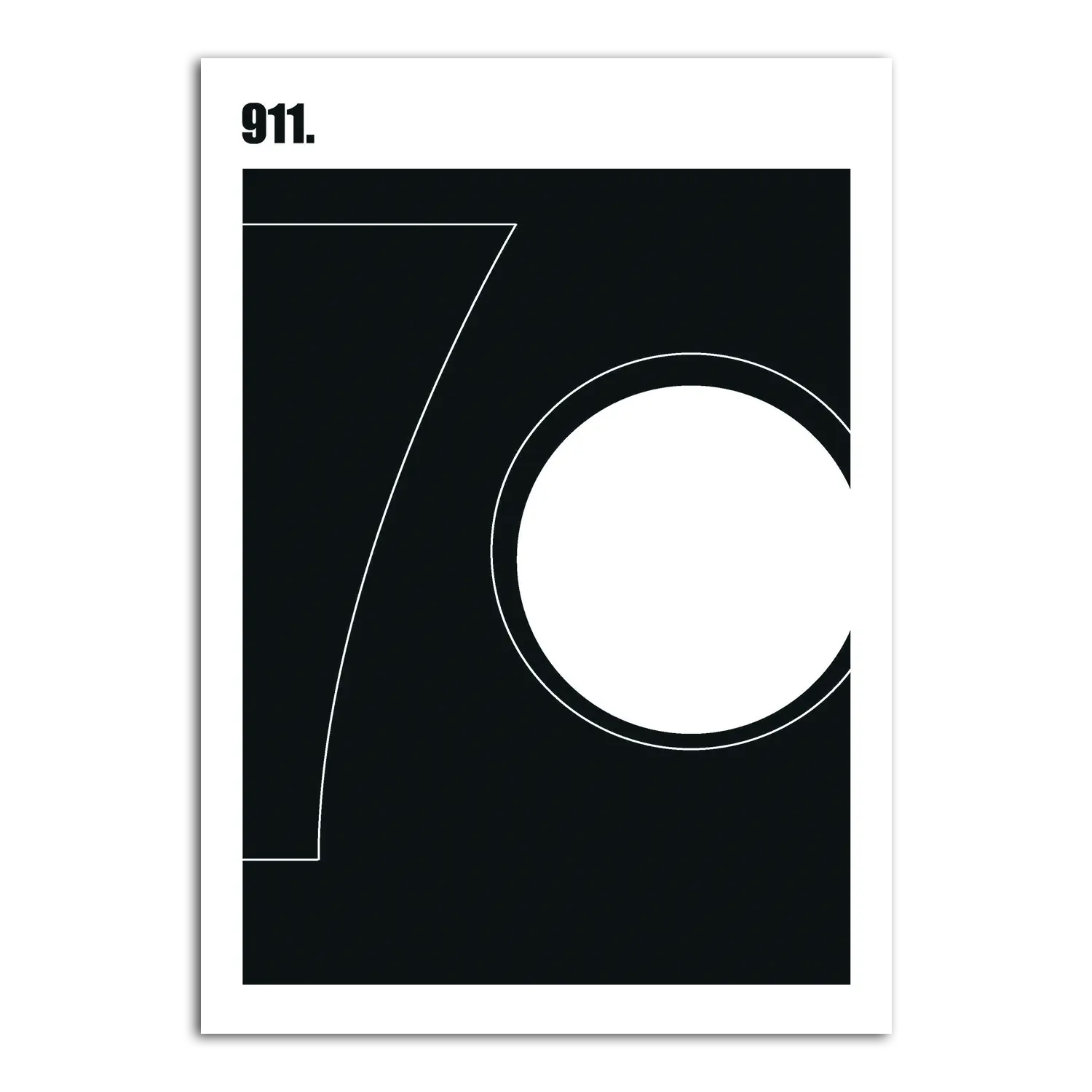 Wandbild "911"