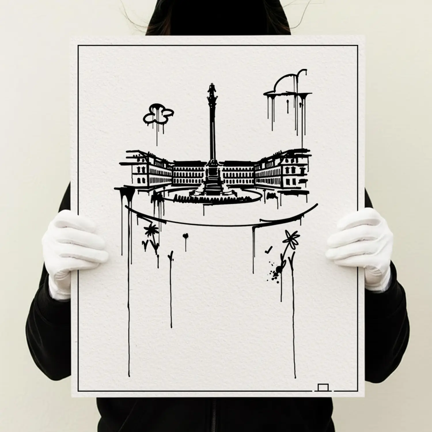 Schlossplatz Stuttgart Kunstdruck