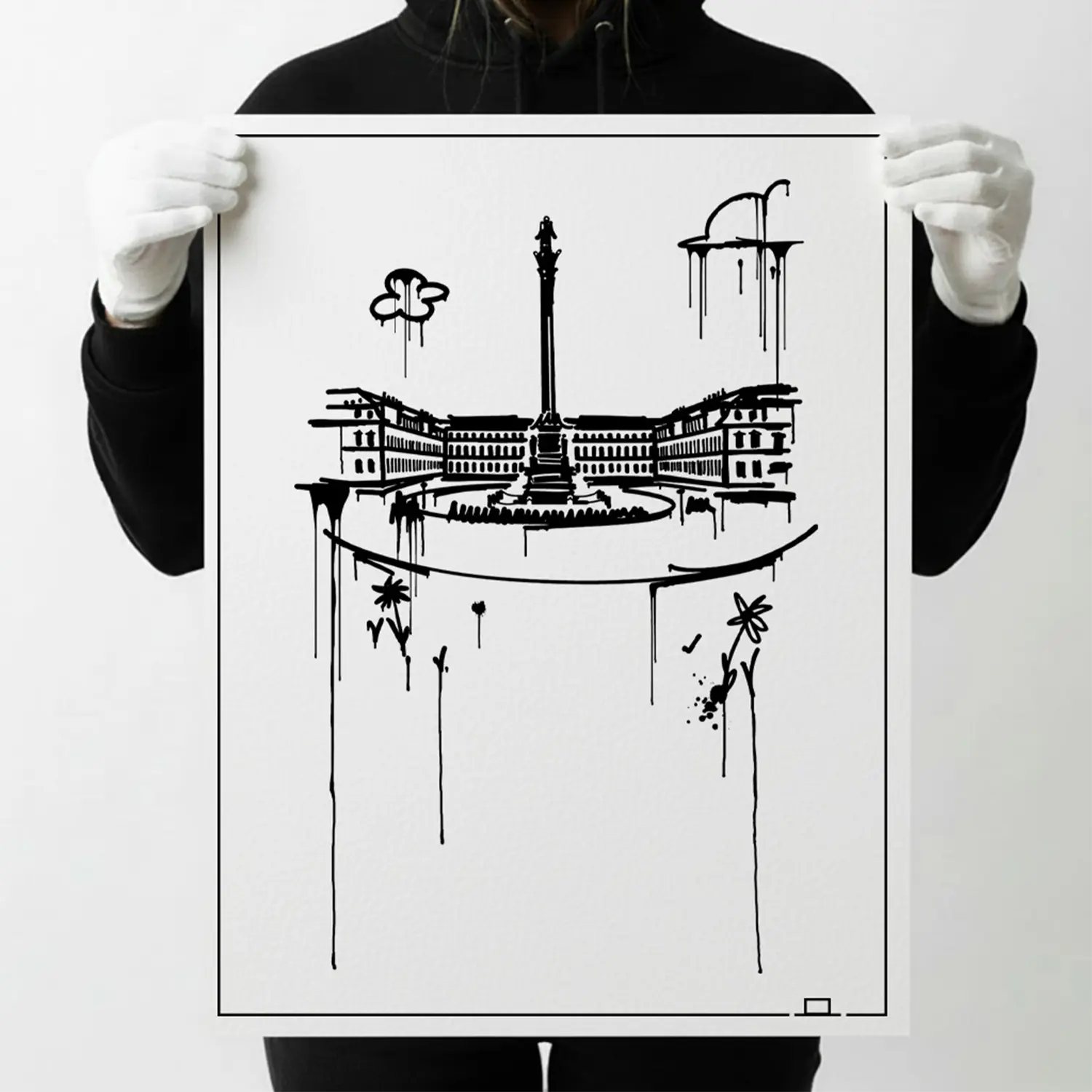 Schlossplatz Stuttgart Kunstdruck
