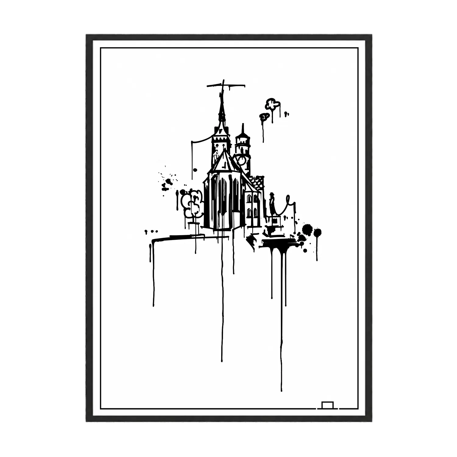 Stiftskirche Stuttgart Kunstdruck