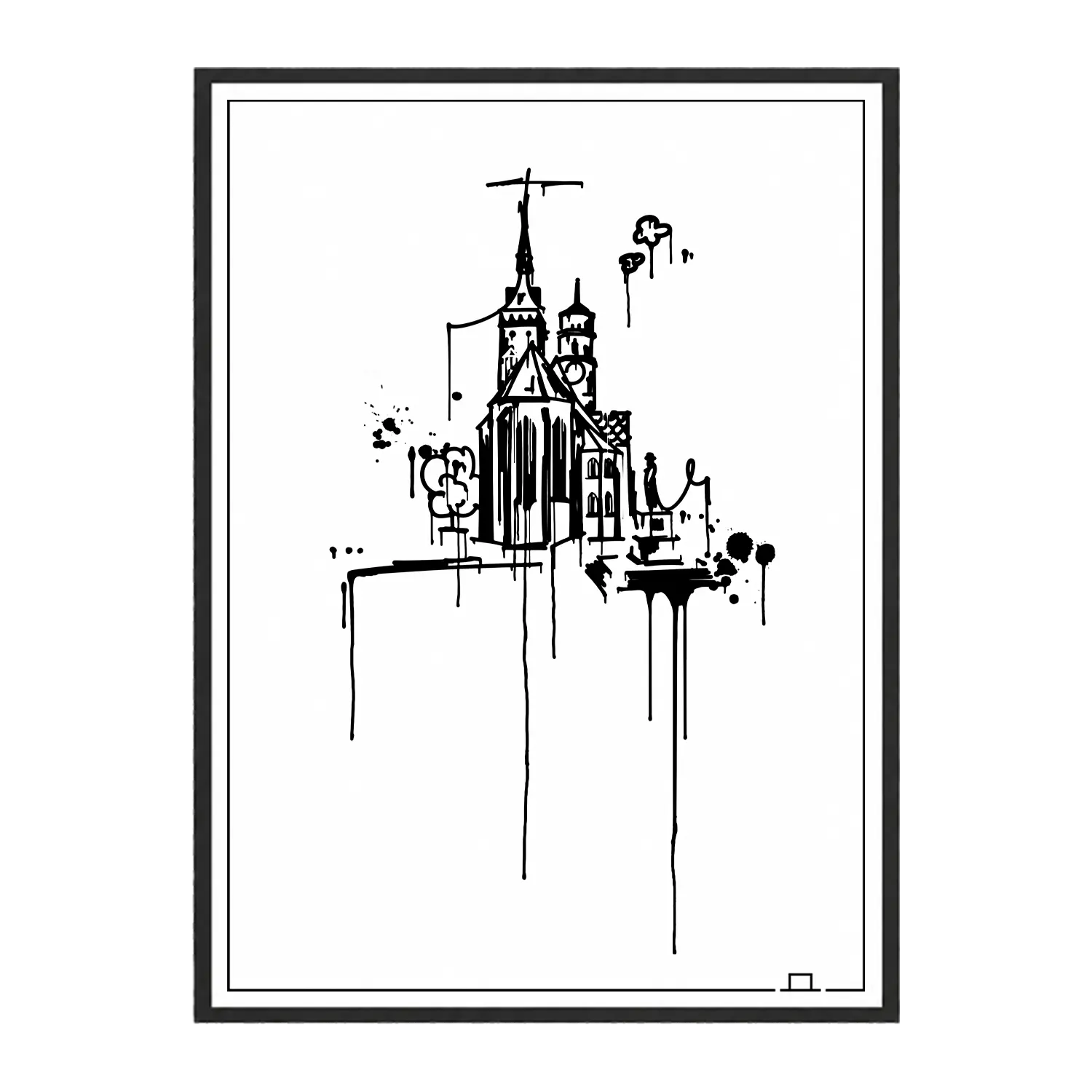 Stiftskirche Stuttgart Kunstdruck