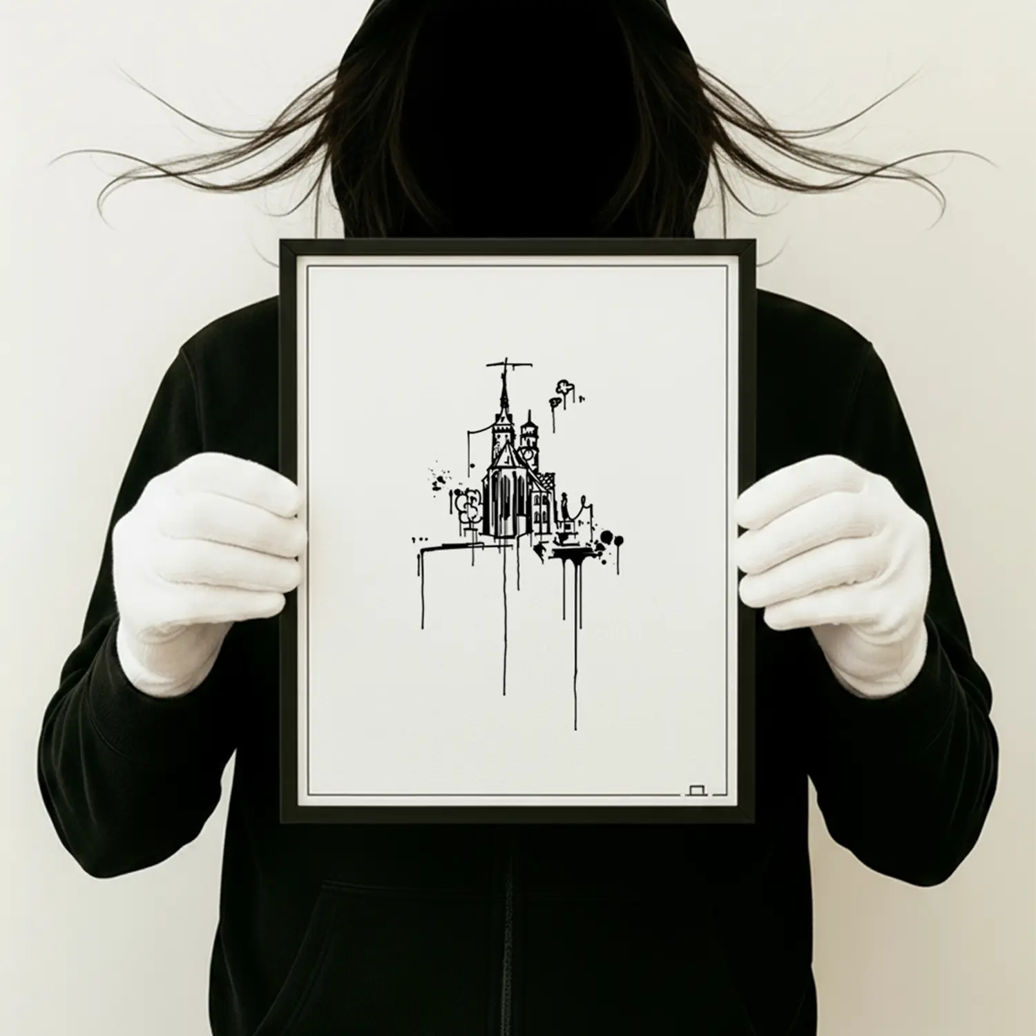 Stiftskirche Stuttgart Kunstdruck