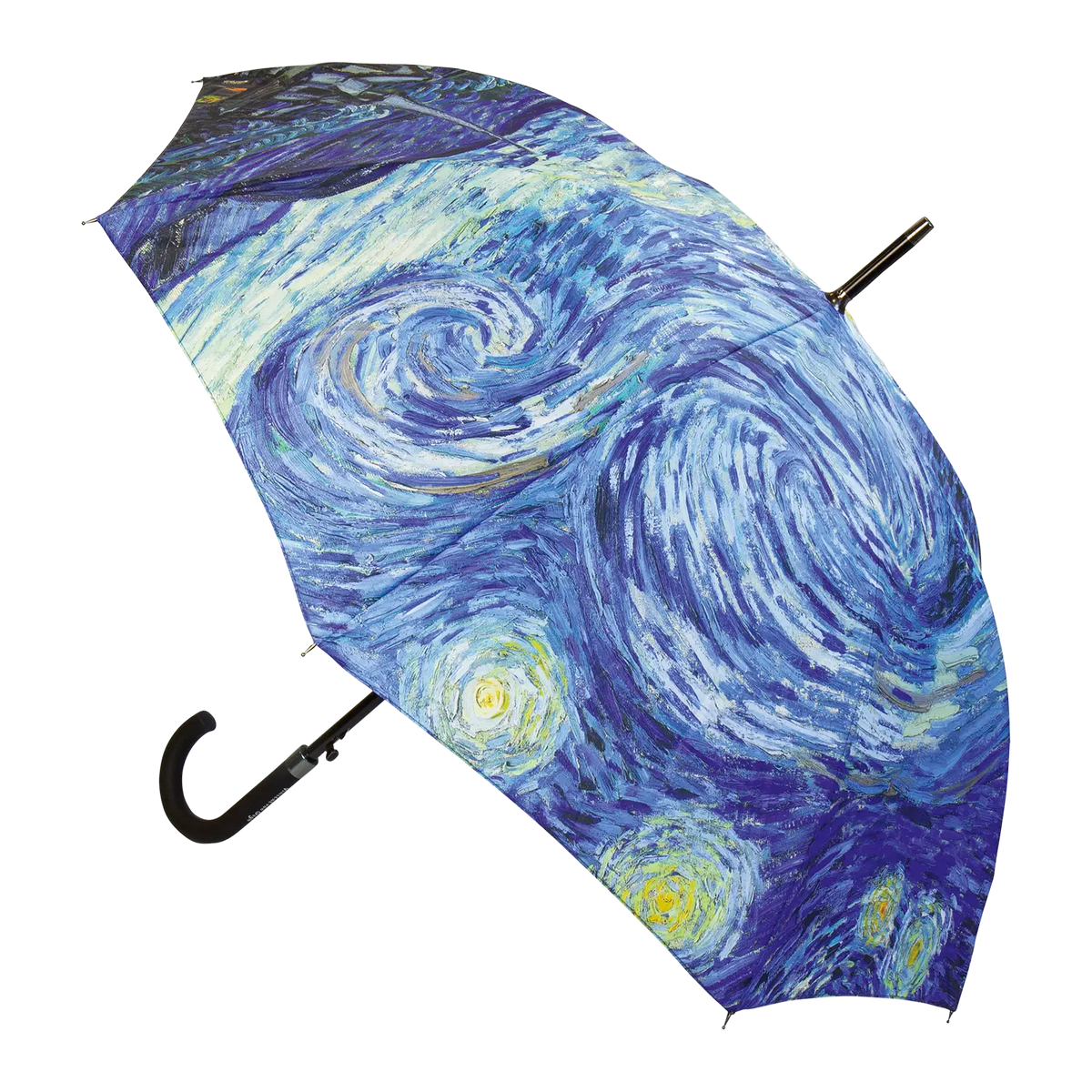 Stockschirm "Sternennacht, 1889" mit van Goghs Motiv.