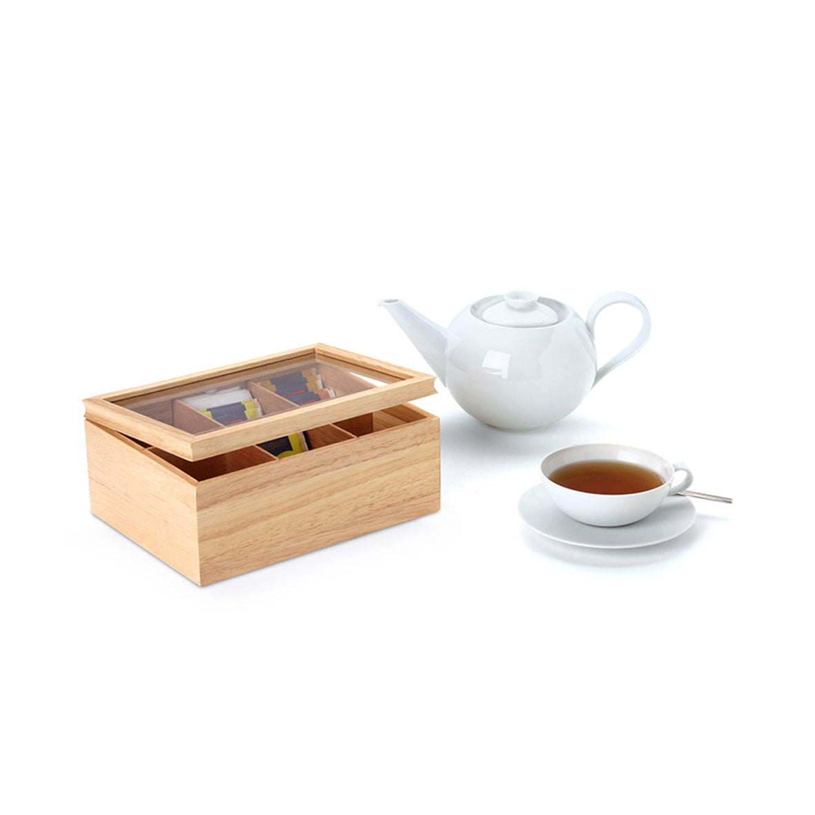 Teebeutelbox aus Holz zur Aufbewahrung