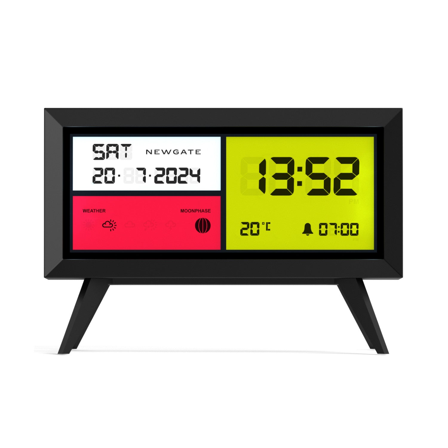 Newgate Spectronoma LCD-Uhr - Schwarz - Bild 1