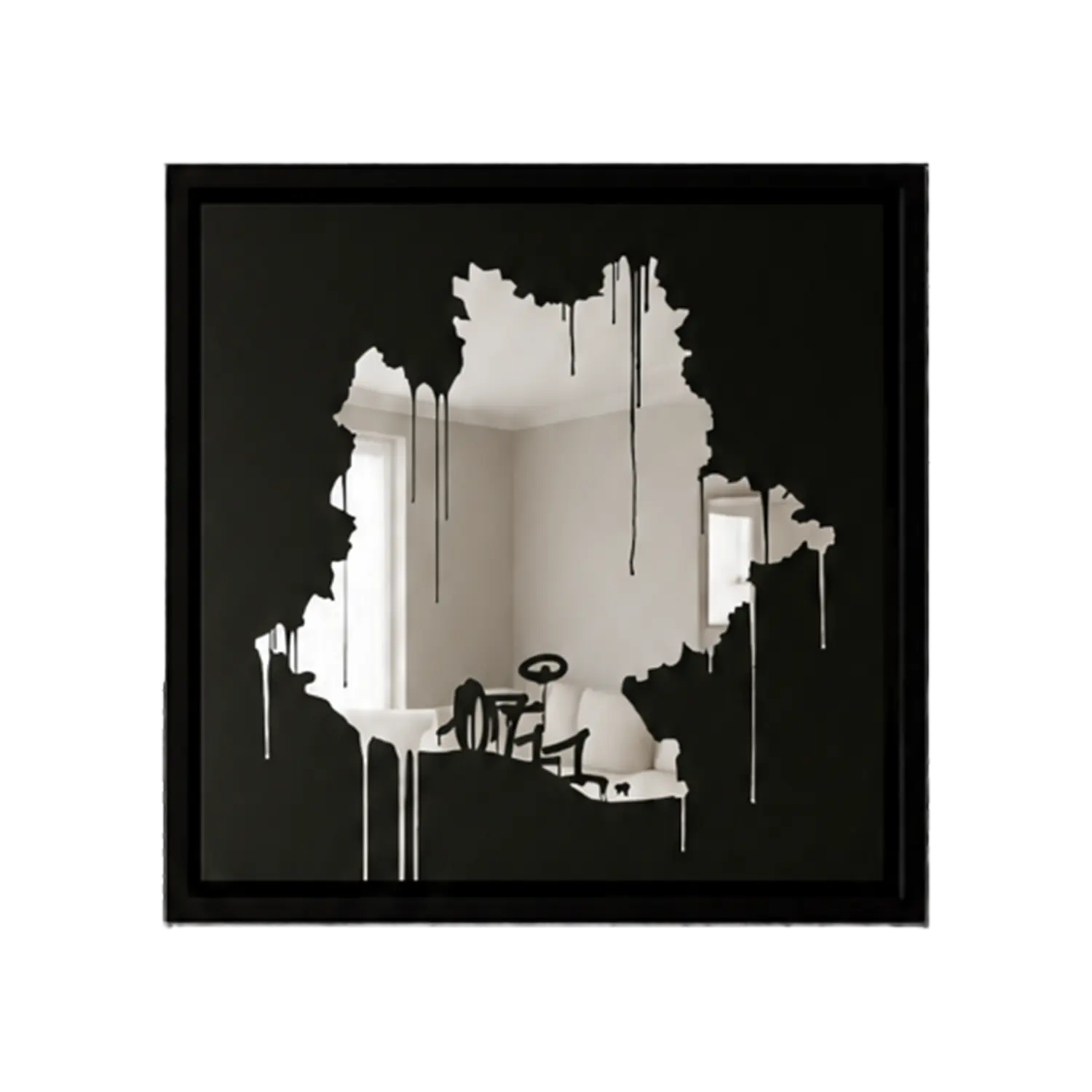 0711 Landkarte Designspiegel 40 × 50 cm 