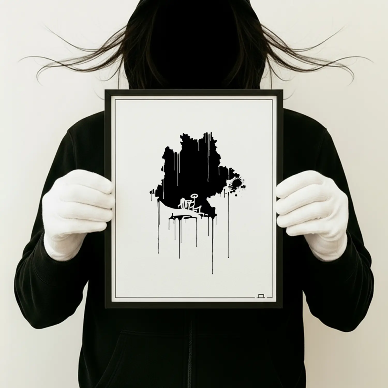 0711 Landkarte Kunstdruck Stuttgart