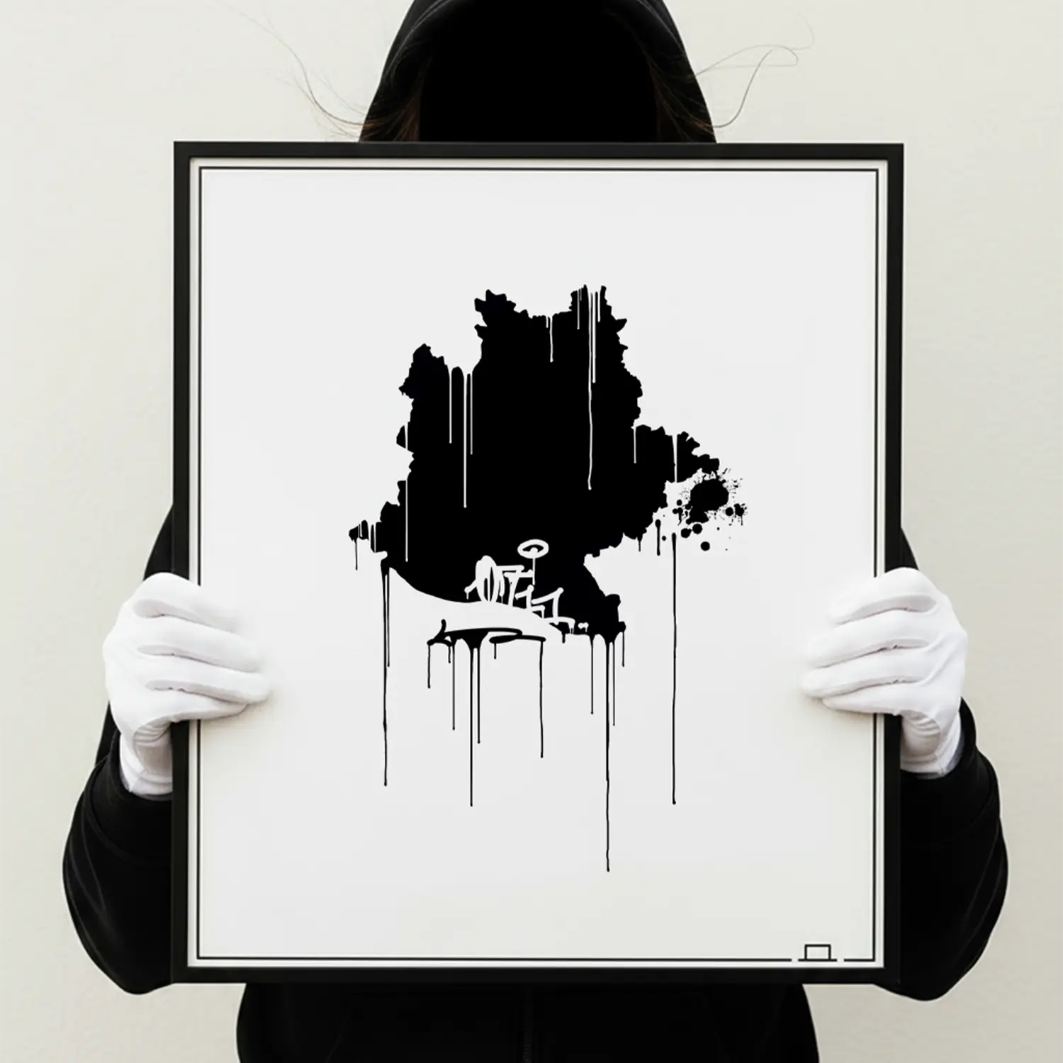 0711 Landkarte Kunstdruck Stuttgart