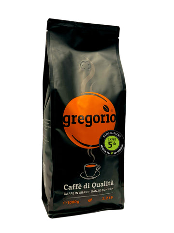 Kaffee Espresso gregorio 5 ½ Bohnen, Barista Blend 1 Kg