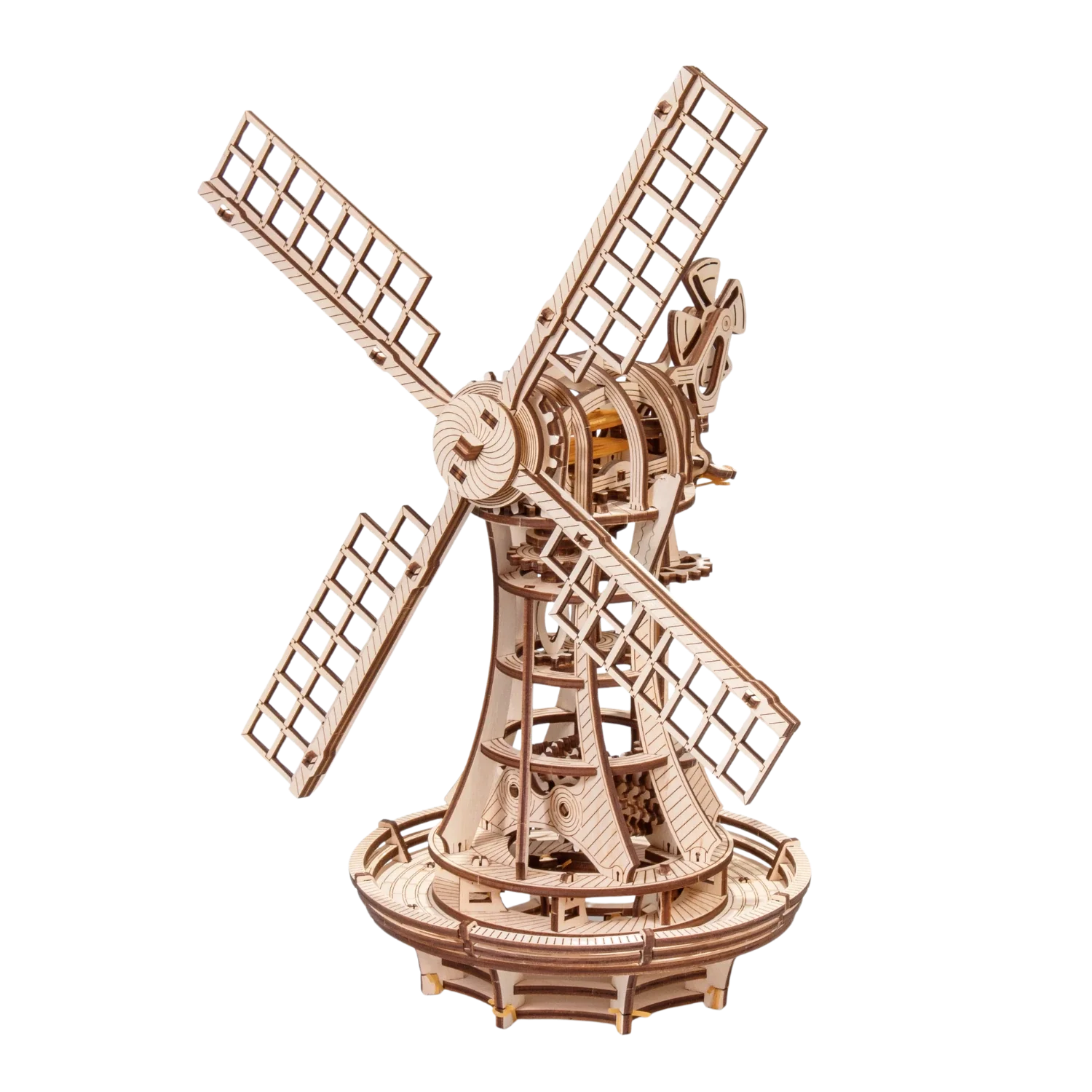 3D Holzpuzzle – Mechanische Windmühle