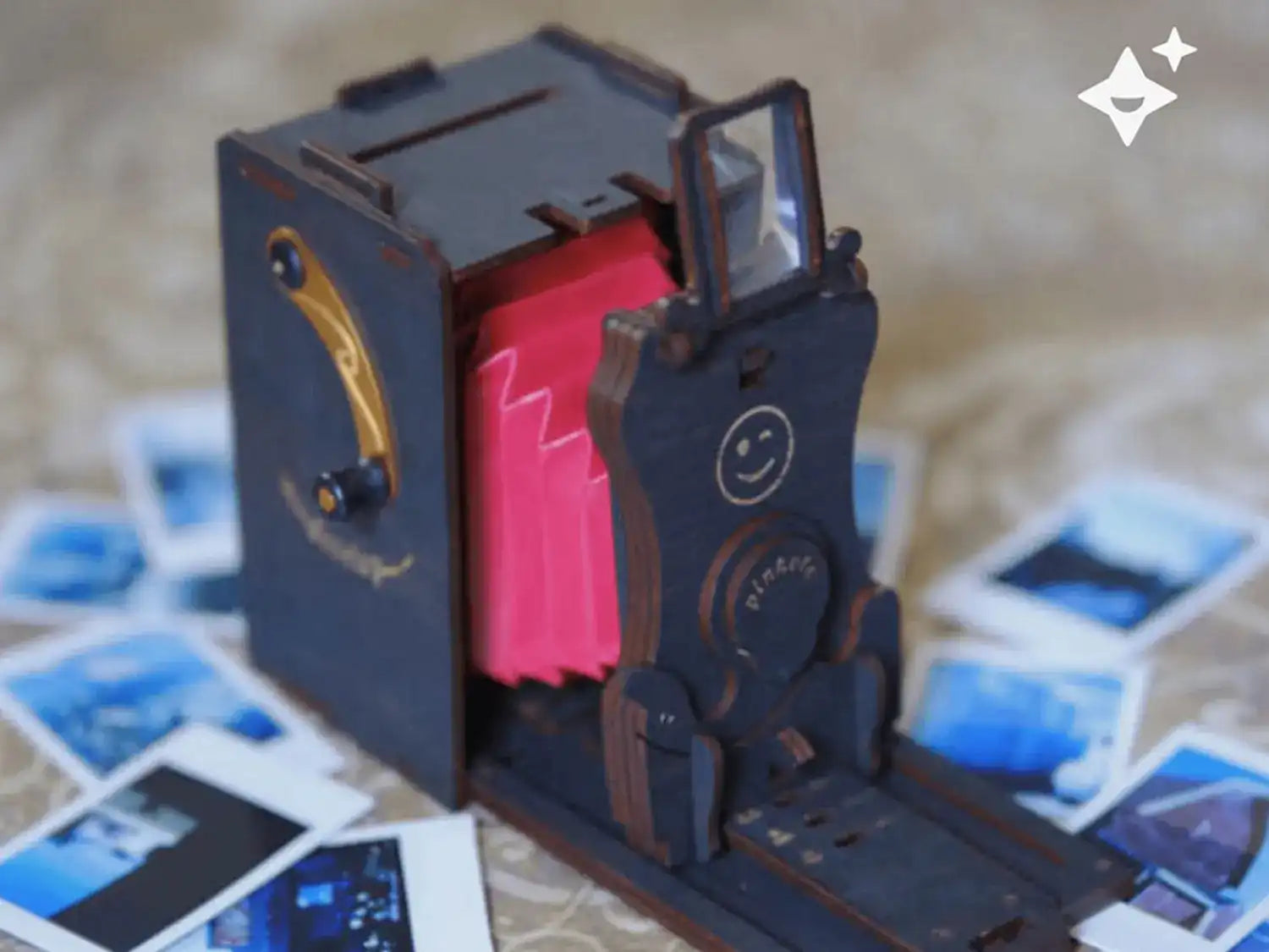 3D-Holzpuzzle Sofortbildkamera Bausatz inkl. Fujifilm Instax-Filme