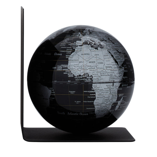 Buchstütze BOOKGLOBE SINGLE - Schwarz/Silberfarben - Bild 1