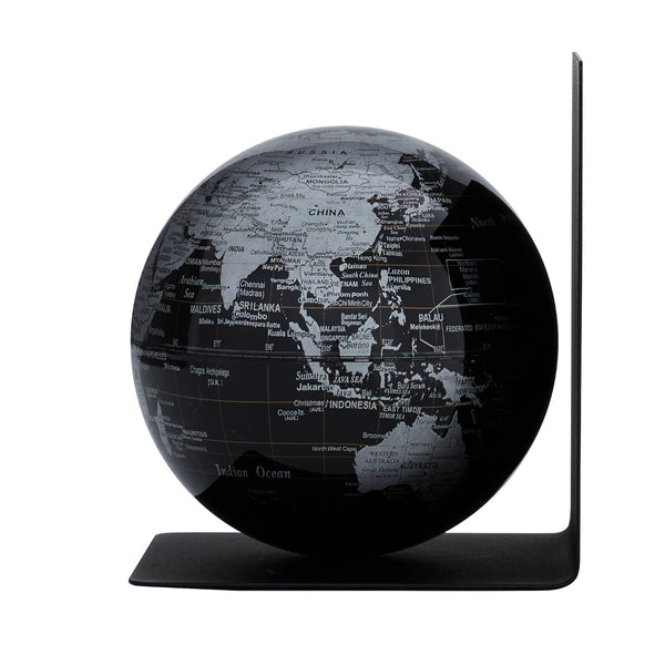 Buchstütze BOOKGLOBE SINGLE - Schwarz/Silberfarben - Bild 2