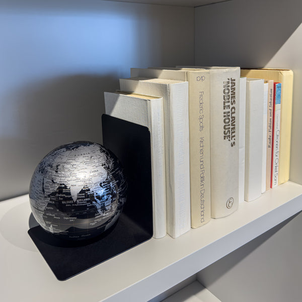 Buchstütze BOOKGLOBE SINGLE - Schwarz/Silberfarben - Bild 4