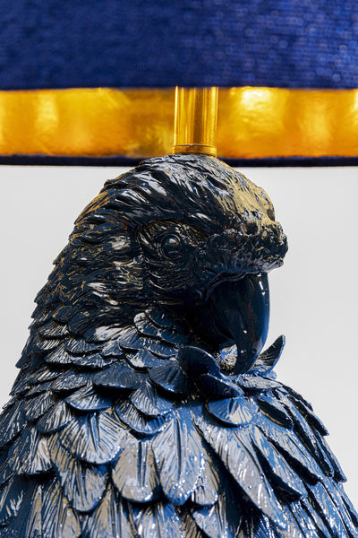 Tischleuchte Parrot Blau Nahaufnahme