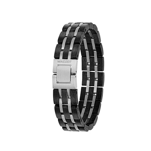 Elementarmband Herren Ebenholz Silber