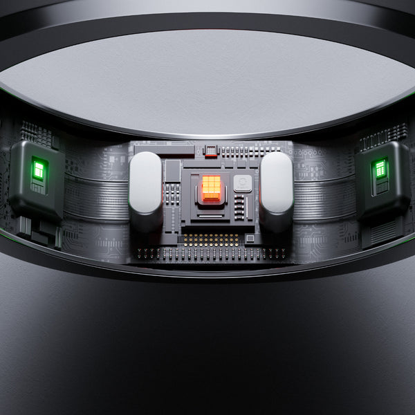 RINGCONN Smart Ring Gen2 Gr. 9 - Silberfarben/Titan - Bild 3