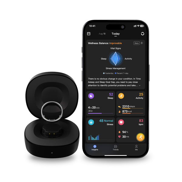 RINGCONN Smart Ring Gen2 Gr. 10 - Silberfarben/Titan - Bild 9