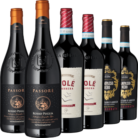 6er Weinpaket Italienische Gaumenstreichler