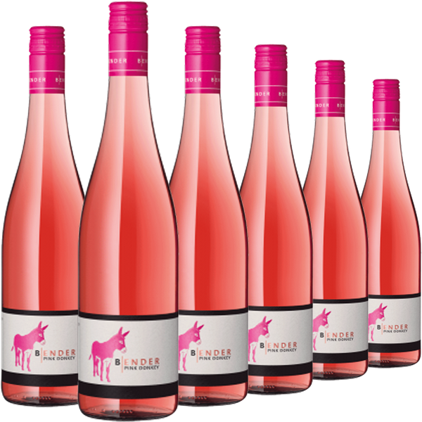 Sechs Flaschen „Pink Donkey“ Rosé