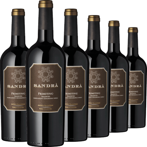6er Weinpaket „Sandrà“ Primitivo Salento