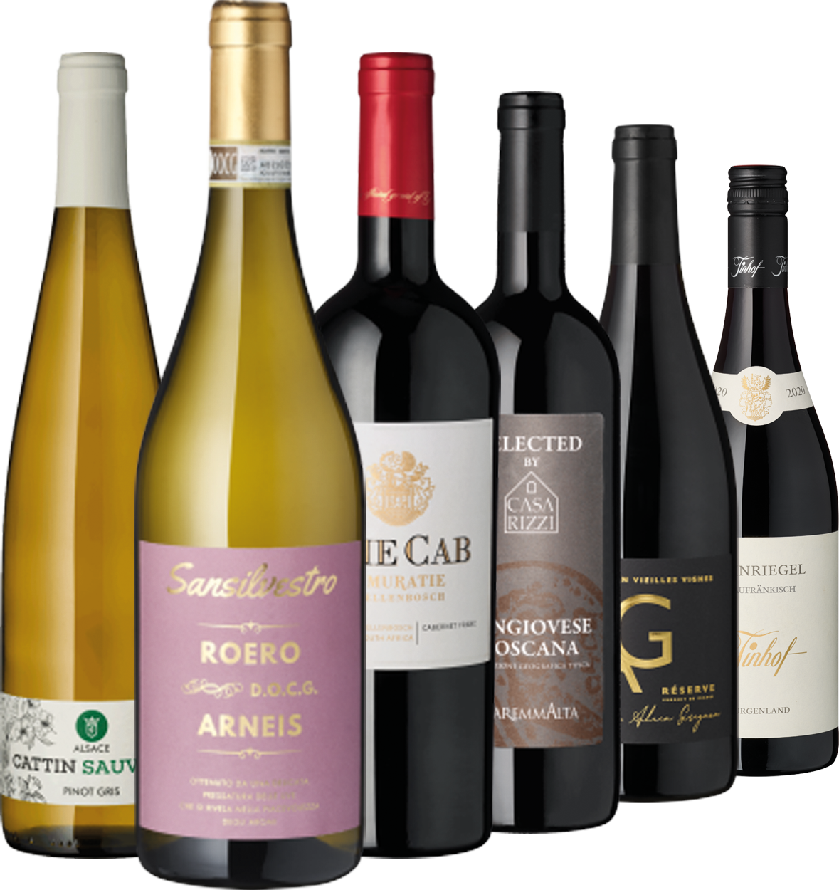 Winteredition 2025 mit sechs verschiedenen Weinen