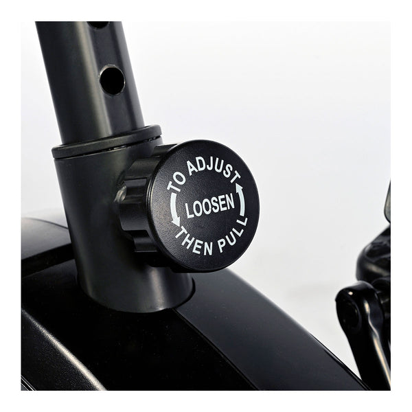 Schreibe mit der Aufschrift "To Adjust" Loosen "then pull"