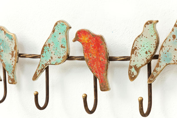 Wandgarderobe Bird Party Nahaufnahme