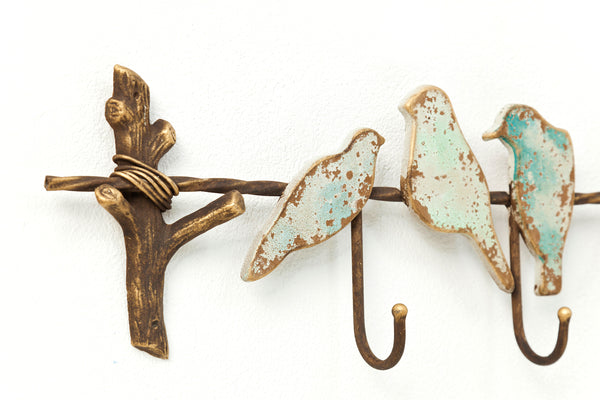 Wandgarderobe Bird Party Nahaufnahme