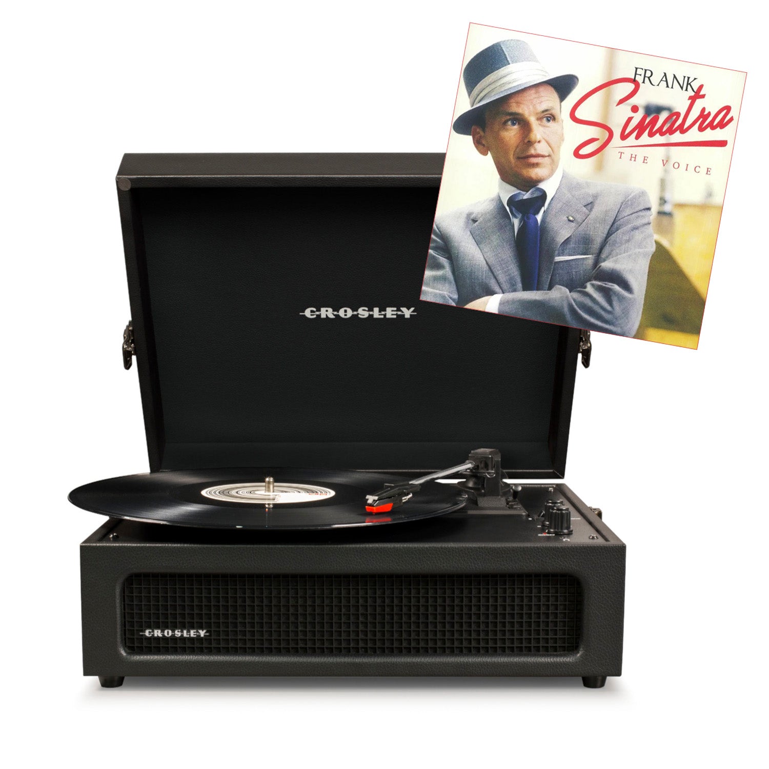 CROSLEY Voyager Plattenspieler inkl. Frank Sinatra LP - Schwarz - Bild 1