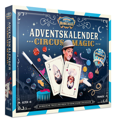 FRANZIS 67188 - Roncalli Adventskalender Circus Magic, 24 magische Tircks und Ideen für die eigene Circusshow, für Kinder ab 8 Jahren - Bild 1