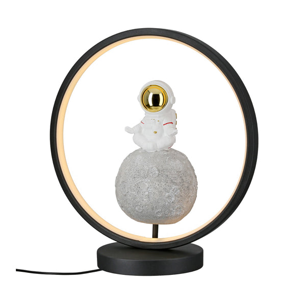 LED-Tischleuchte rund Astronaut &quot;Juno&quot; - Weiß/Grau - Bild 1