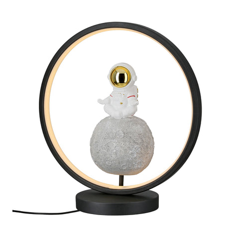 LED-Tischleuchte rund Astronaut &quot;Juno&quot; - Weiß/Grau - Bild 1