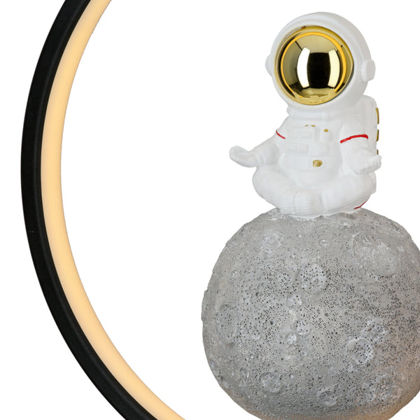 LED-Tischleuchte rund Astronaut &quot;Juno&quot; - Weiß/Grau - Bild 3