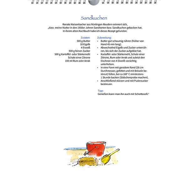 Auf gut Schwäbisch - Kalender 2026 Beispiel-Rezept